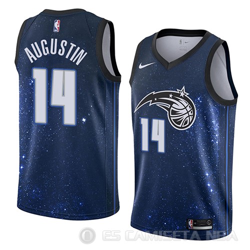 Camiseta D.j. Augustin #14 Orlando Magic Ciudad 2018 Azul - Haga un click en la imagen para cerrar